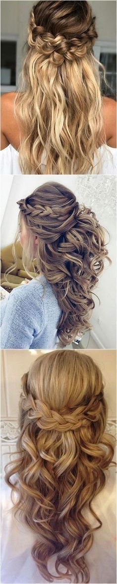 pretty half up half down wedding hairstyle ideas #weddinghairstyles #weddinghairstyleshalfuphalfdown Bridal Hair Inspiration, Types Of Hair, Best Wedding Hairstyles, Top Hairstyles, Wedding Hair Inspiration, Wedding Hair Down, Wedding Hair And Makeup