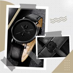 Accessorize to astonish with our sleek all black watch. Sporty, casual, fancy, official, whatever happens- you will look amazing. Details & Care Strap length: 9.05" & Width: 0.86" Dial diameter:1.57" & Case thickness :0.31" Anyone can find the perfect adjustment UV- resistant Casing is corrosion-resistant Faux leather 3 bar water resistance Black Analog Watch For Gift, Black Analog Watch As Gift, Modern Black Chronograph Watch For Business, Black Minimalist Watch With Analog Display, Black Analog Watch For Business, Minimalist Black Watch With Analog Display, Trendy Black Watch For A Gift, Trendy Black Watch As A Gift, Trendy Black Watch For Gift