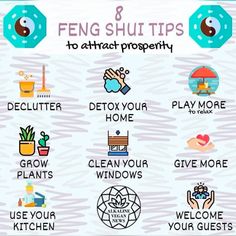 Feng shui can help improve the energy of your home. These tips help attract abundance and prosperity. #fengshuitips #home #abundance #lifehacks