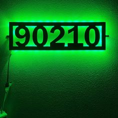 Illuminated house numbers Backlit House Numbers, House Numbers Modern, Backlit Signs, Fireplace Screens, House Number Sign, Number Sign, Custom Metal Signs, Garden Signs, Address Sign