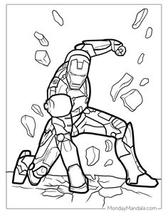 Iron Man Dibujo, Iron Man Coloring Pages, Iron Man Coloring, Man Coloring Pages, Superhero Party Decorations, Kids Travel Activities, Iron Man Comic