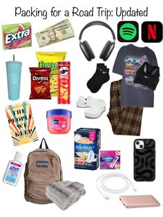 packing for a road trip updated with items from walmart, starbucks, and more