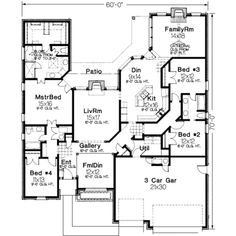 the floor plan for this house shows the living area and bedroom areas, as well as the