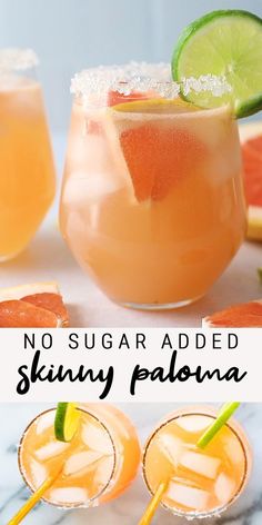 no sugar added skinnyy paloma cocktail recipe