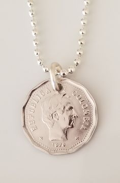 *Represent your country with a necklace made with an authentic Colombia coin. Colombia Coin Necklace Color silver Coin Pendant Vintage Necklace Custom Made Rare coins - Coin Enthusiast - Fashion Accessory *The Year on the Necklace shown in the listing is only an example. *Your Necklace may not be this Year. *If you are looking for a specific Year please contact me before ordering. ** Any of my Necklace Pendants can be made in a Keychain. Message me to request this necklace to be a Keychain for t Silver Stamped Coin Necklace Gift, Silver Stamped Coin Necklace For Gift, Silver Stamped Coin Necklace Perfect For Gift, Gift Silver Stamped Coin Necklace, Anniversary Sterling Silver Coin Necklace, Classic Coin Necklace For Gifting, Classic Coin Necklace As A Gift, Classic Coin Necklace For Gift, Silver Medallion Necklace Souvenir