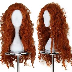 PRICES MAY VARY. Real Design of Orange Wig for Anime Characters: All style of our long orange curly wigs are designed by our professional cosplayer and designer; we have over 10 years design experience and cooperated with comic con Adjustable Cap Size for All: Long orange wigs are designed with 2 adjustable straps, 2 hooks and soft breathable material hair net. Adjust orange wig size from small to medium to large; suits all head circumferences, so no need to worry about size Easily Styled: Our orange costume wig is made of heat resistant quality synthetic fiber and it can be easily styled by hair gel and comb, you can also trim it according to your needs Buy 1 Wig Get 1 Cap: The package includes 1 orange cosplay wig and 1 wig cap Where You Can Show: Womens orange wig is designed for variou Orange Curly Wig, Pelo Ulzzang, Merida Wig, Copper Wig, Orange Wig, High Fashion Hair, Goth Hair, Long Hair Wigs, Hair References