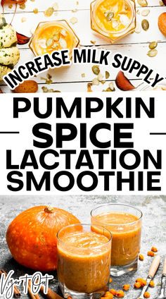 Super nutritious and delicious pumpkin spice protein lactation smoothie recipe to increase milk supply. This Pumpkin pie breastfeeding smoothie will help you increase breastmilk supply. Pumpkin is lactogenic plus more galagtogogues are in this healthy smoothie too!