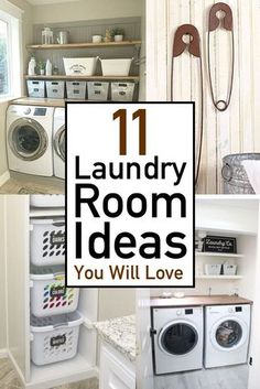 laundry room ideas that you will love to have in your home or office, including washer and dryer