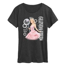 Wicked - Glinda You've Been Glindafied - Women's Short Sleeve Graphic T-Shirt Glinda Wicked, Wicked Glinda, Elphaba And Glinda, Plus Size Fits, Cut Tshirt, Tee Shop, You've Been, Orlando, Sleeve Styles