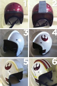 instructions for how to make a star wars helmet