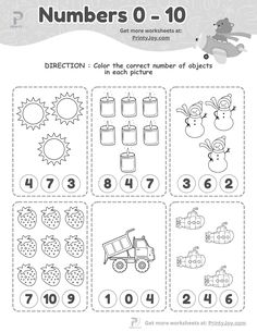 Counting Worksheets For Preschool 1-10 free download Numbers Flashcards, Toddler Math, Numbers Worksheets, Counting Worksheets, Worksheets For Preschool, Packing A Cooler, Printable Flash Cards, Number Recognition, Preschool Printables