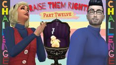 two people standing next to each other in front of a sign that says raise them right part twelve