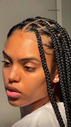 Cute Braids Hairstyles, Braids Hairstyles Ideas, Cute Braids, Beauty Tutorial, Big Box Braids Hairstyles, Goddess Braids Hairstyles, Braids Hairstyles Pictures, Cute Box Braids Hairstyles, Protective Hairstyles Braids