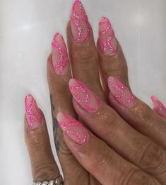 Summery Nails, Pearl Nails, Almond Acrylic Nails, Christmas Nails Acrylic, Vacation Nails, Pink Nail, Fire Nails, Dream Nails