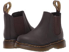 Dr. Martens Kid's Collection 2976 (Toddler) | Zappos.com Scratch-resistant Leather Boots With Round Toe, Non-slip Brown Leather Boots, Brown Leather Non-slip Boots, Brown Non-slip Round Toe Boots, 2976 Chelsea Boots, Toddler Boots, Toddler Sizes, Product Reviews, Toddler Boys