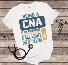 CNA Fun and Games Shirt This listing is for 1 ultra shirt.  T-shirt is very soft and comfortable but durable and has a premium, sublimation/vinyl "Essential Nurse" design printed on the front.  If it's in stock, we ship within one business day, if not we strive to hand-make to order and ship within two business days.   **Veteran Owned Etsy Shop** Check out more reviews and items at my other Etsy Shop!  Visit http://www.etsy.com/shop/mellowpeppermint Cna Shirts Ideas, Cna Shirts, Cna Appreciation, Nurse Design, Fun And Games, Shirts Ideas, Gaming Shirt, Fun Games, Digital Download Etsy