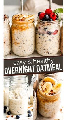 overnight oats Quick Easy On The Go Breakfast, Oatmeal In A Jar Overnight How To Make, Oatmeal Mason Jar Recipes Overnight Oats Healthy Breakfasts, Overnight Oats For People Who Dont Like Oatmeal, Rolled Oats Recipe Breakfast Stovetop, How To Make Oatmeal Overnight, Ove4night Oats, Easy Healthy Overnight Oats Recipes, Dash Diet Overnight Oats