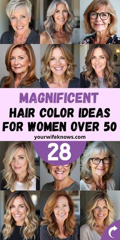 Ready for a hair transformation? These 28 amazing hair color ideas for women over 50 highlight the best trends for 2024. Whether you're considering going gray gracefully, adding blonde highlights, or embracing rich auburn tones, there’s something here for everyone. Find inspiration for brown hair and learn how to work with your natural tones. Explore ways to make your hair color pop while maintaining a timeless and sophisticated look perfect for women over 50. Red Brown Hair Medium Length, Hair Color And Style For Women Over 40, Hair Color For Graying Hair Roots, Hair Color Ideas For Transitioning To Gray, Adding Blonde To Gray Hair, Blonde Highlights For Graying Hair Over 50, Blonde Hair Color Over 50, What Color Hair For Brown Eyes, Hair Color For Blondes Going Gray