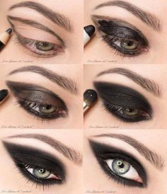 Smokey eye. Bronzed Makeup, Make Up Designs, Drag Make-up, Witch Makeup, Anja Rubik