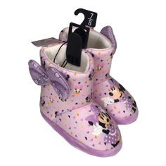 Toddler Boot Slipper Minnie Mouse & Daisy Duck Pals Girls Cozy Size 7/8 Disney  New with Tags (See Pictures) Toddler Boots, Daisy Duck, Slipper Boots, Minnie Mouse, Baby Shoes, Daisy, Slippers