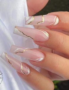 Unghie Sfumate, Fake Nails Long, Her Nails, Classy Acrylic Nails, Acrylic Nails Coffin, Luxury Nails