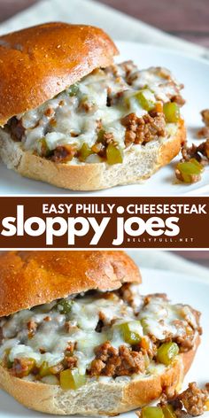 Try the best Philly Cheesesteak out there! This easy sloppy joes recipe features Sloppy Joes with a Philly Cheesesteak flair. Quick, easy, and delicious! Try it! Easy Sloppy Joes, Cheesesteak Sloppy Joes, Hamburger Dinner Ideas, Best Philly Cheesesteak, Philly Cheesesteak Sloppy Joes, Sloppy Joe Recipe Easy, Ground Beef Recipes Healthy, Keto Beef Recipes, Sloppy Joes Recipe