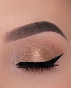 Soft Eye Makeup, Gold Eye Makeup, Gold Eyeshadow