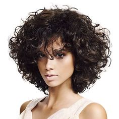 Gender:Women's; Wig Type:Natural Wigs; Color Shade:Dark Brown; Hair Material:Synthetic Hair; Cap Construction:Machine Made; Texture:Curly; Length:Short; Heat Resistant:Yes; Listing Date:07/01/2021; Hairstyle:Layered Haircut,Pixie Cut; Can Be Permed:No Medium Curly Bob, Curly Hair Wig, Full Curls, Cheap Wig, Curly Bob Hairstyles, Short Curly Hairstyles For Women, Medium Length Curly Hair, Medium Curly