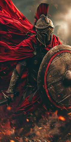 Battle Of Hattin, Sparta Warrior, Rules For Life, Spartan Tattoo, Warrior Concept Art, Fate Characters, Roman Warriors, Lion Photography, Android Wallpaper Art