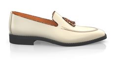 Men`s Tassel Loafers are handcrafted by individual order. Upper material is made by leather, stamped leather. Insole and lining materials - leather. Your new shoes will be handcrafted especially for you and delivered for free to your home or office in 1-2 weeks. Included option for free return and remake if the shoes do not fit.Only now all this is available at an exclusive price of $184.00.Proceed with you order now. Classic Cream Leather Loafers, Traditional Leather Loafers For Formal Occasions, Luxury Leather Tassel Loafers With Leather Lining, Luxury Beige Moccasins For Business, Formal Cream Loafers With Leather Sole, Cream Leather Sole Loafers For Formal Occasions, Cream Formal Loafers With Leather Sole, Classic Beige Tassel Loafers For Formal Wear, Classic Beige Tassel Loafers For Formal Occasions