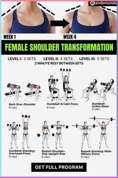 a poster showing how to do the dumbble arm workout for women with text that reads,