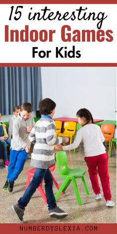 children playing with indoor games for kids