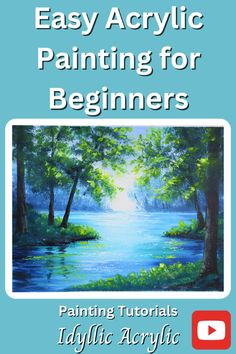 an easy acrylic painting for beginners