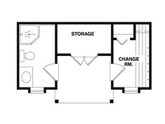 a floor plan for a storage room