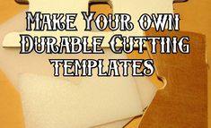 an open cardboard box with the words make your own double cutting templates