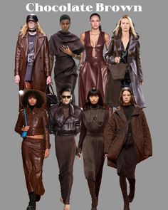 Fashion Trends Forecast 2025/2026, Theatre Outfit, Hairstyles Balayage, 2025 Trends, Color Forecasting, Color Trends Fashion, 2015 Trends, Brown Outfit, Fall Winter Wardrobe