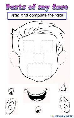 the worksheet for how to draw a face