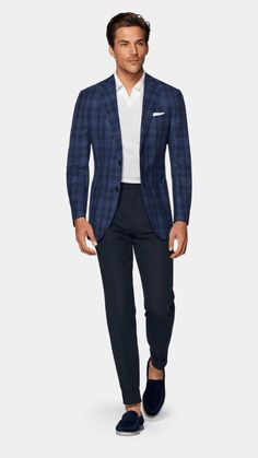 10 Best Semi-Formal Outfit Ideas for Men - Dress to Impress - Men's Dream Lifestyle Semi Formal Outfit For Men, Checked Blazer Outfit, Formal Outfit For Men, Check Blazer Outfit, Sport Coat Outfit, Plaid Blazer Outfit, Blue Blazer Outfit, Blue Blazer Men, Plaid Suit Jacket