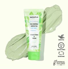 MOIRA Oil Control Green Tea Clay Mask helps draw out impurities, actively clearing pores and minimizing their appearance. Formulated with Green tea Extract, this clay mask will deliver a refreshing sensation as it calms and soothes a stressed-out complexion while purifying the skin. Cruelty-Free Paraben Free Sulfates Free Phthalate Free Gluten Free Made in Korea HOW TO USE: 1. Apply to clean skin and leave on for 10 minutes.2. Rinse off with abundant water. *Use 1 to 3 times a week or as needed. NET WEIGHT:2.71 fl.oz. / 80 ml INGREDIENTS Water, Kaolin, Bentonite, Polysorbate 80, Glycerin, Magnesium Aluminum Silicate, Butylene Glycol, Camellia Sinensis Leaf Extract, Persea Gratissima (Avocado) Fruit Extract, Artemisia Annua Leaf Extract, Artemisia Princeps Leaf Extract, Artemisia Vulgaris E Artemisia Vulgaris, Artemisia Annua, Avocado Fruit, Reduce Pores, Camellia Sinensis, Peppermint Leaves, Butylene Glycol, Polysorbate 80, Mentha Piperita