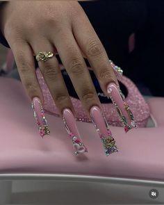 Freestyle Nails, Princess Nails, Neat Nails, Punk Nails, Nails Design With Rhinestones