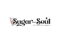 the logo for sugar and soul by reese hubbell, which has been designed to look like