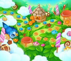 an image of candy land with lots of candies