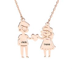 If you are looking for the perfect necklace to commemorate something special, we have the best option. You can get up to two names or words on each person.You can also get the names of best friends, inspirational words, children, or anything else you can think of. This customized couple necklace makes a great gift.Chain Type: Cable chainMaterial: 925 SilverPlating Color: Silver, Yellow Gold, Rose Gold Meaningful Sterling Silver Necklace For Friendship, Meaningful Sterling Silver Friendship Necklace, Personalized Couples Necklaces For Mother's Day, Personalized Pendant Necklace For Best Friend, Personalized Meaningful Charm Necklaces For Friendship, Cute Personalized Charm Necklaces For Anniversary, Personalized Cute Charm Necklaces For Anniversary, Valentine's Day Engraved Necklaces, Customized Necklace For Best Friend Or Mother's Day