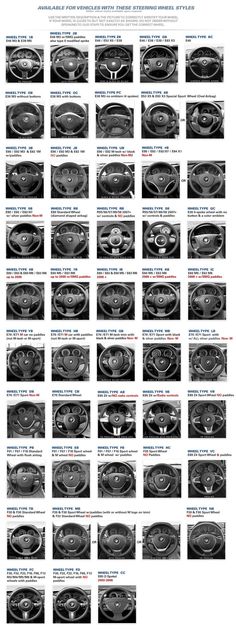 an image of different types of wheels in black and white