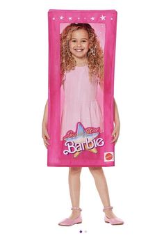 New Barbie Box Child Costume one size fits all Bring your little girl's favorite toy to life with this Barbie Doll Box Halloween Costume! This complete outfit comes in a pretty pink color and includes everything she needs to transform into a life-size Barbie doll. The costume is perfect for Halloween parties or dress-up play, and is sure to make her feel like a true fashion icon. Barbie Costume Kids, Barbie Box Costume, Barbie Doll Box, Boxing Halloween Costume, Box Costumes, Barbie Box, Barbie Costume, Pink Box, Age 10