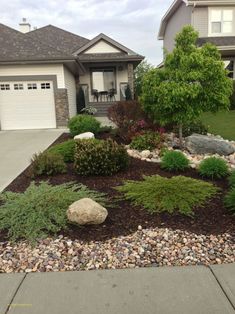 the front yard is clean and ready to be used as a landscaping area for this home