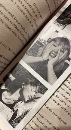 an open book sitting on top of a table