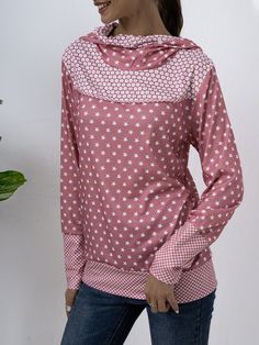 SPU:294KSWA07D4EClothes Length:RegularSleeve Length:Long sleeveEdition type:FitElasticity:Micro-ElasticitySilhouette:H-LineThickness:LightweightMaterial:PolyesterActivity:DailyNeckline:Hooded,Cowl neckPattern:PrintedStyle:Casual,CasualTheme:Winter,Spring,AutumnColor:Pink,BlueSize:S,M,L,XL,XXL,3XL,4XL,5XLSize Chart Size US UK EUR Bust cm inch S 6 10 36 95 37.4 M 8 12 38 100 39.4 L 10 14 40 105 41.3 XL 12 16 42 110 43.3 XXL 14 18 44 115 45.3 3XL 16 20 46 120 47.2 4XL 18 22 48 125 49.2 5XL 20 24... Hooded Cowl, Printed Hoodies Sweatshirts, Printed Hoodies, Retro Fashion Women, Women Hoodies, Sweatshirts Online, Women Hoodies Sweatshirts, Unique Designers, Pink Sweatshirt