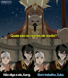 an anime scene with the caption that reads, quas so nomes de voces?