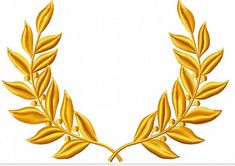 an image of a gold laurel wreath